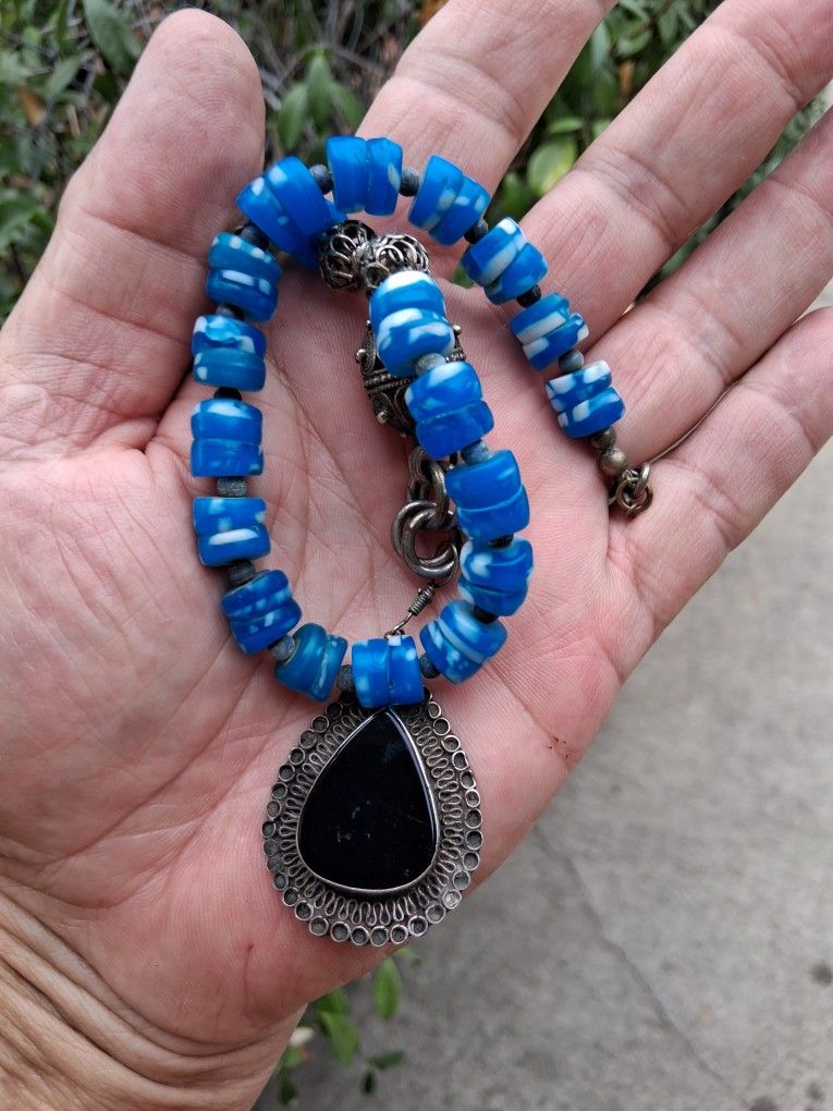 Positive For Silver 25" .925 Bead Necklace