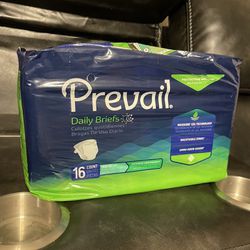 Prevail Daily Briefs Underwear Pull up 16 Ct Youth Small Adult 20”-31”- 22 Packs 