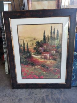 Vintage Picture In Frame 