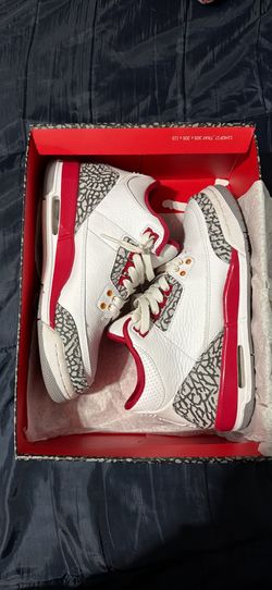 Cardinal red Jordan 3 gs