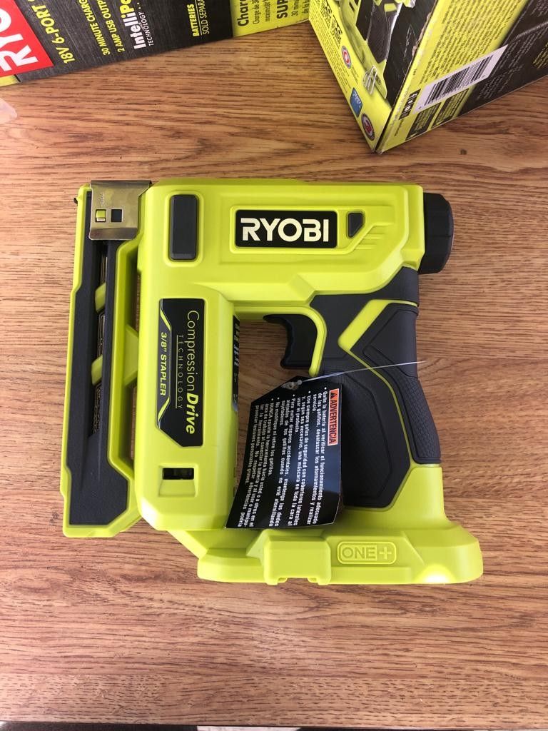 18V Cordless Compression Drive 3/8 in. Crown Stapler (Tool Only)