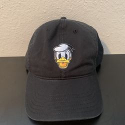 Black Cap with Donald Duck Embroidery