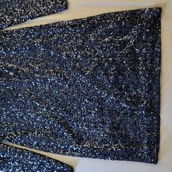 Navy Sequined Cocktail Dress