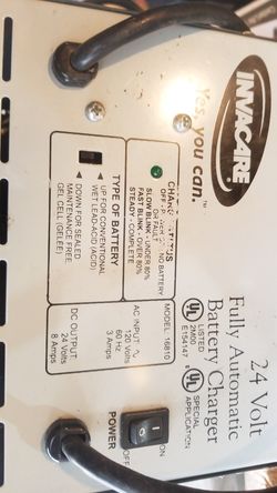Mobilitity charger for a power wheel chair