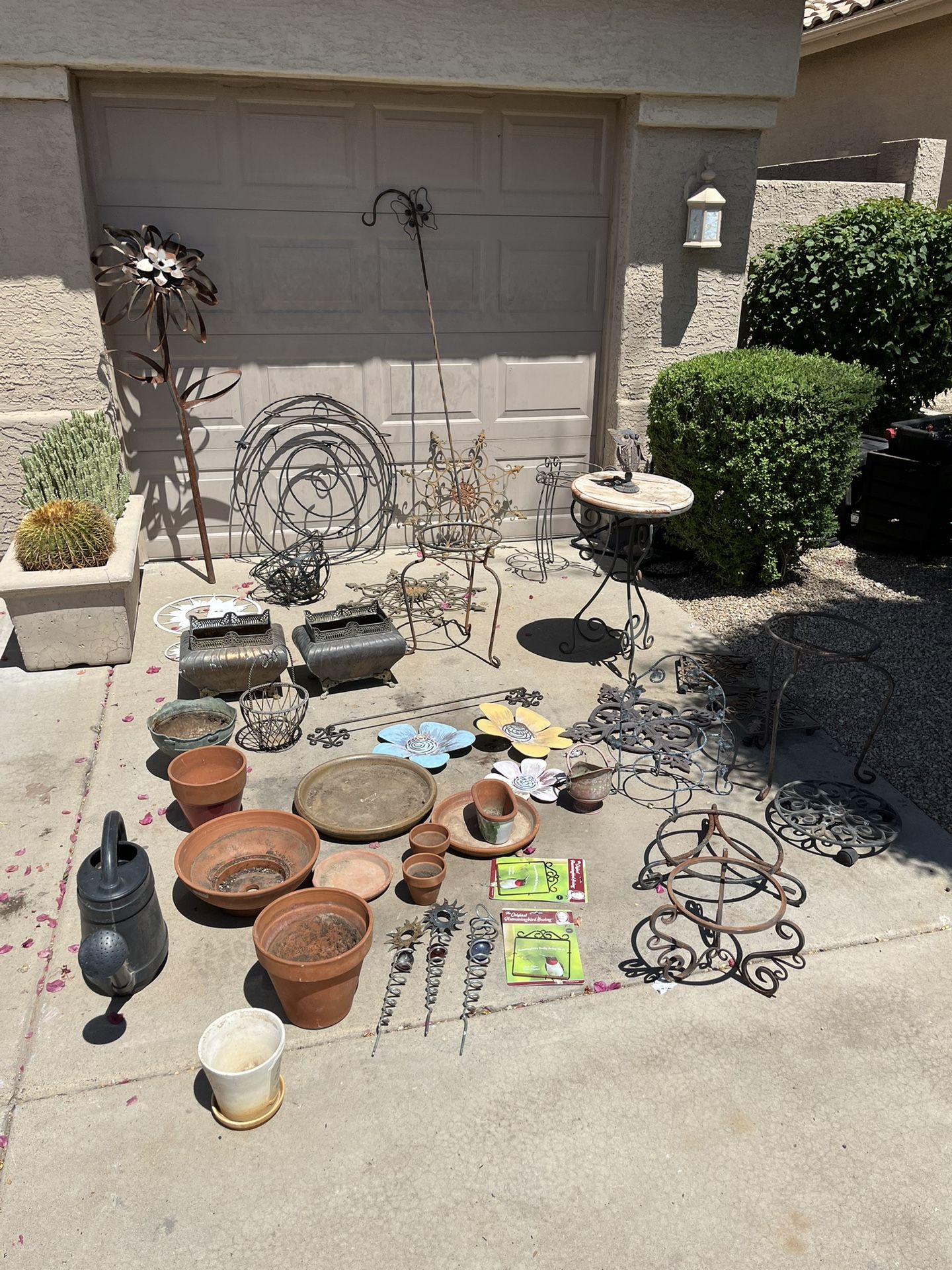 Various Outdoor Garden Items and Art—$115 For all Or Ask For Individual Prices