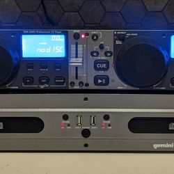 Gemini Professional DJ Dual CD Player 