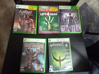 5.... Xbox games.....$15.00 cash only...... thank you
