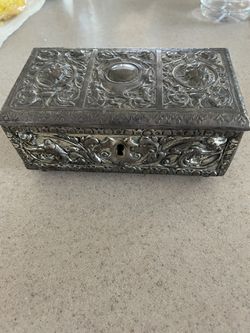 Vintage Silver Plated Godinger Jewelry Box Thumbnail