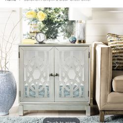 Safavieh Ashlynn 2 Door Chest Silver
