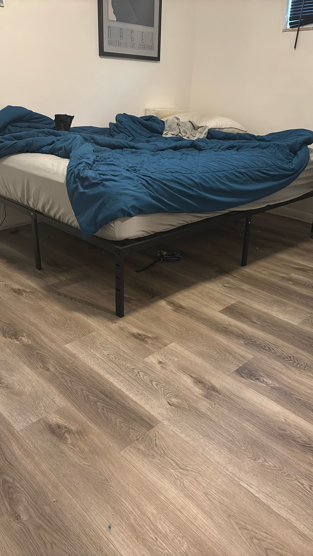 Mattress And Frame And End Table