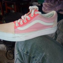 Van High Light Pink ,Cream Color Size 6 Men