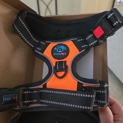 Pet Harness.  Orange. Size M. New In Box. 