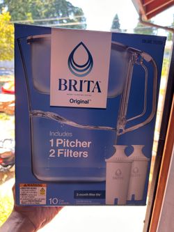 Brita Champlain Water Filter Pitcher, 10 Cup with 3 Filters