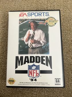 Madden ‘94, Sega Genesis, Great Condition, Tested