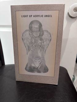 Light up acrylic angel
