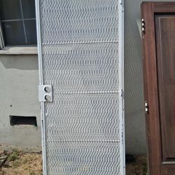 White Security Screen Door 