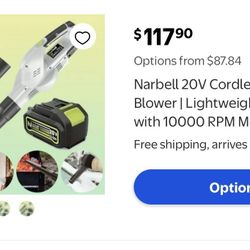 Narbell 20V Cordless Leaf Blower