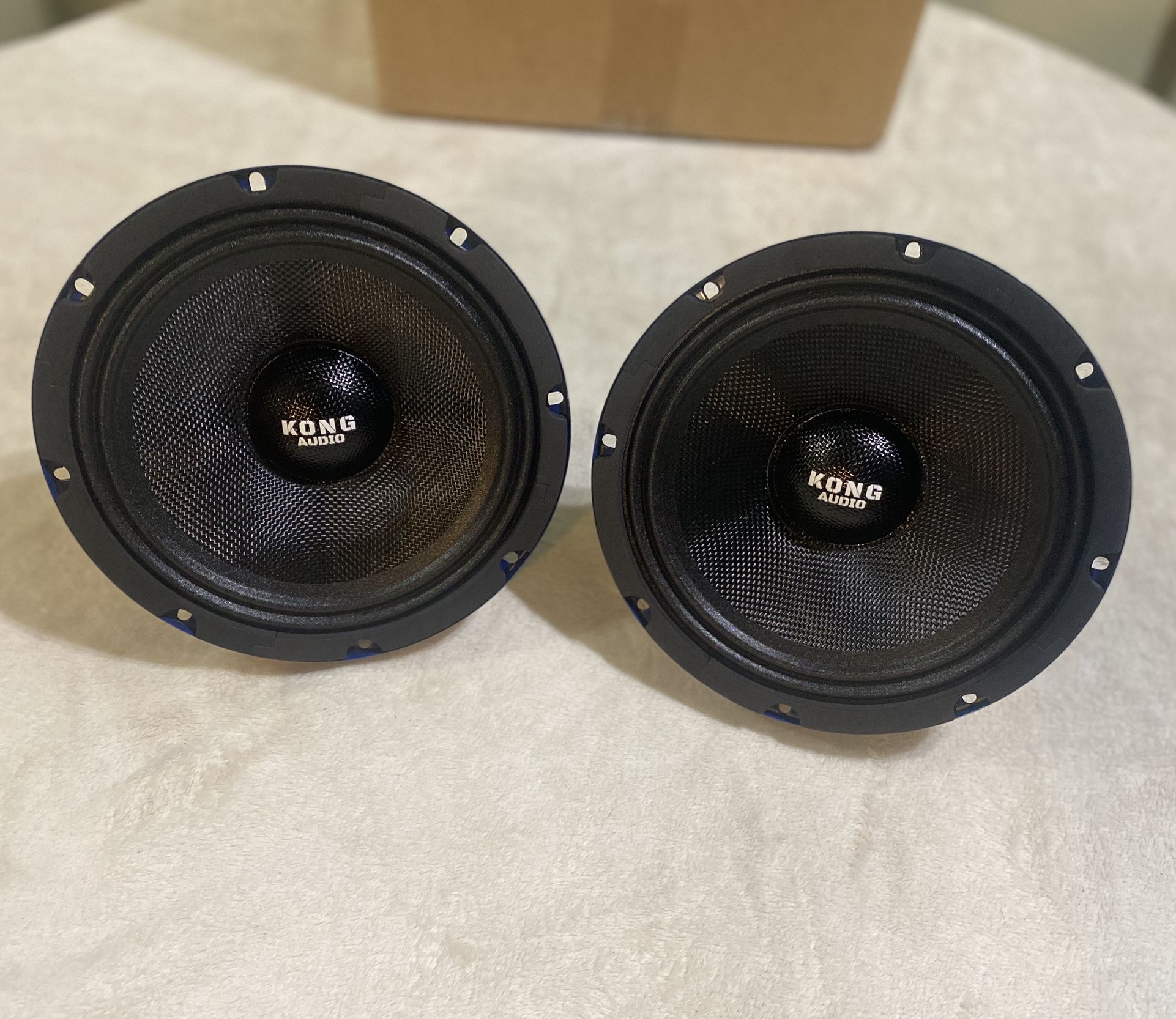 Brand New Pair 8” Kong Audio Midrange Speakers ( Pair 2 speakers )