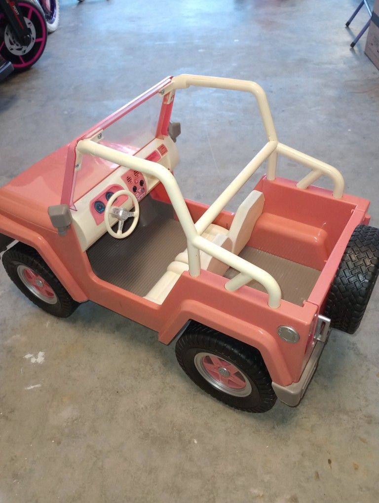 American Girl Doll Jeep And Scooter