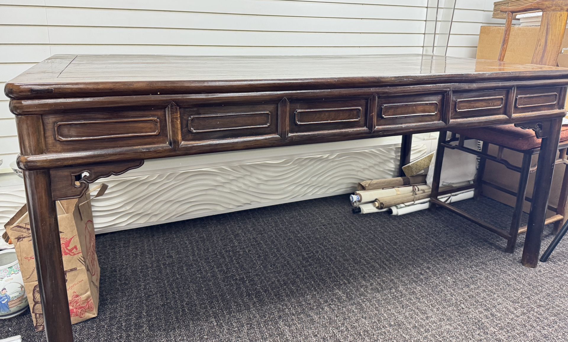 A Chinese antique hardwood table Qing dynasty