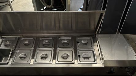 Commercial Stainless Steel Refrigerated Prep Table