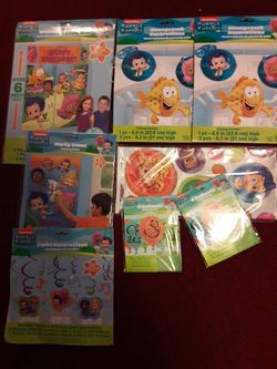 Bubble guppies party supplys