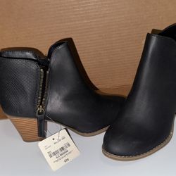 Faux Leather Booties