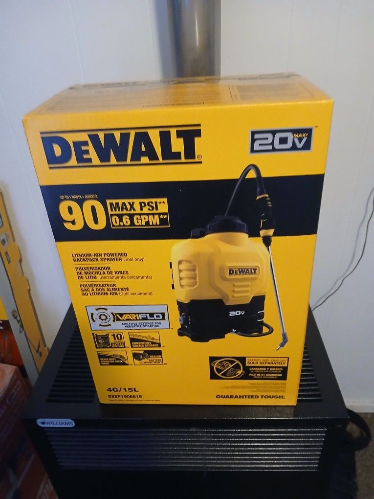 Dewalt 90psi Backpack Sprayer