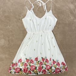 Floral Print Comfy Spring Women's Dress Size Small (Read Description) 