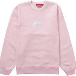 Pink Supreme Double S Crew Sweater