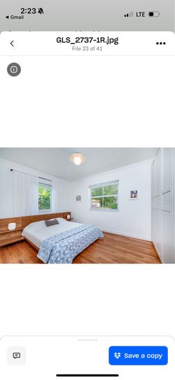 CB2 Acacia bed Queen