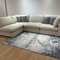 🎀$10 Payment 👌 Serene Beige 4 Piece Sectional Livingroom 