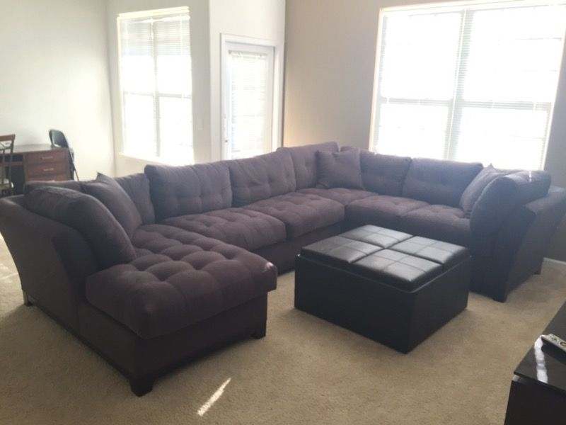 Cindy Crawford Metropolis Slate 3pc Sectional