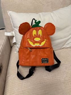 Disney pumpkin mickey loungefly backpack