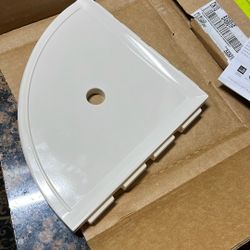 Corner Shelf White Gloss