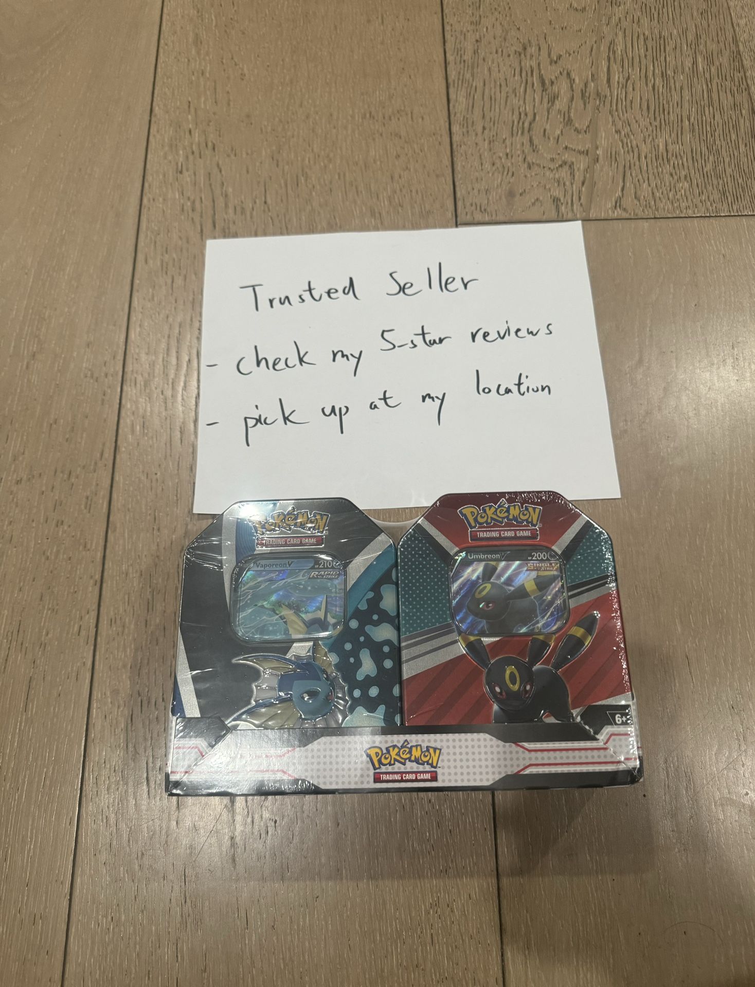 Pokmon Pokemon Trading Card Game: Vaporeon Umbreon Tin Bundle - check photo