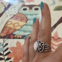 *BEAUTIFUL STERLING SILVER RING SZ 7*