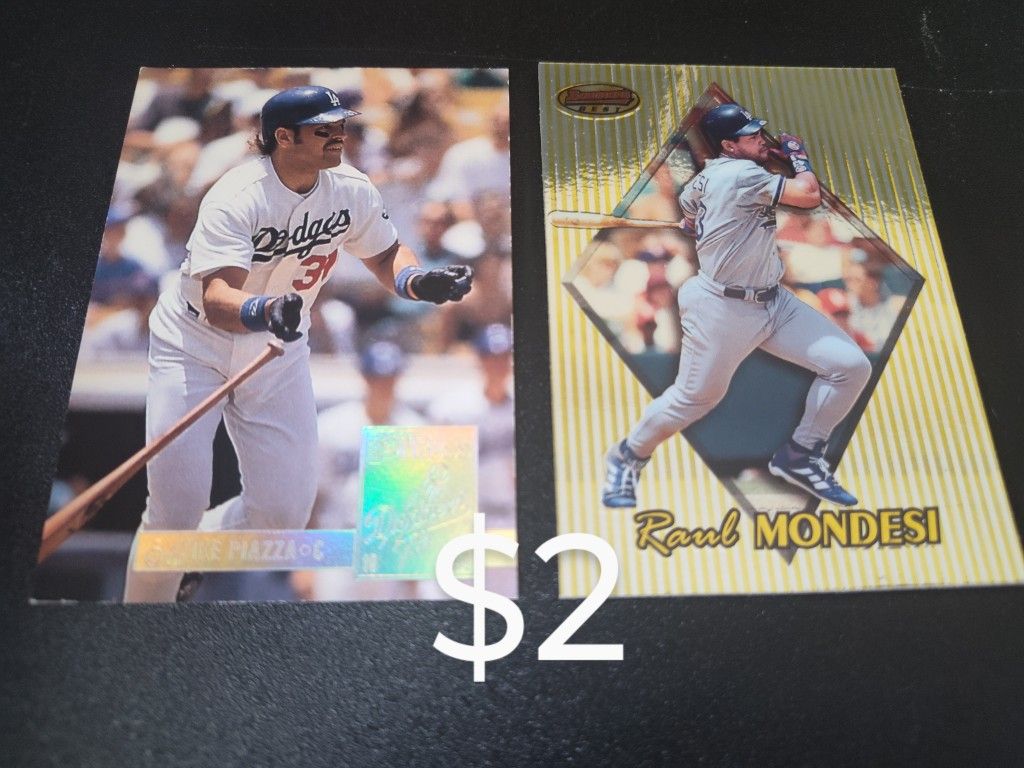 Mike Piazza and Raul Mondesi