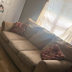 Brown Pull Out Couch For Sale !