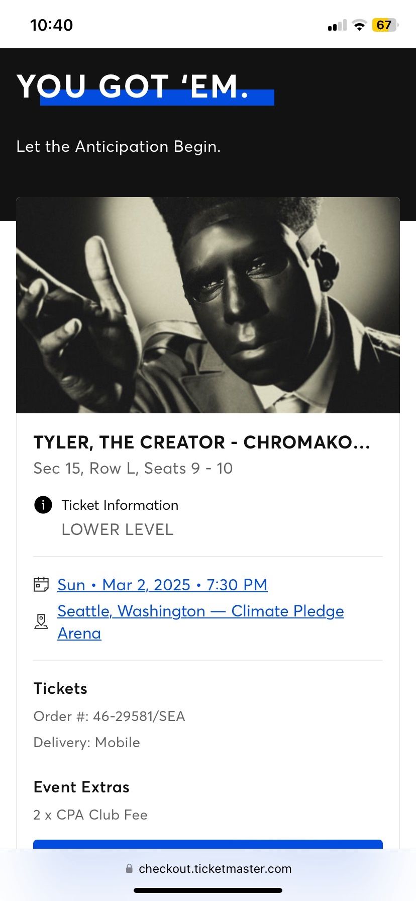 Tyler, The Creator Tickets - 2