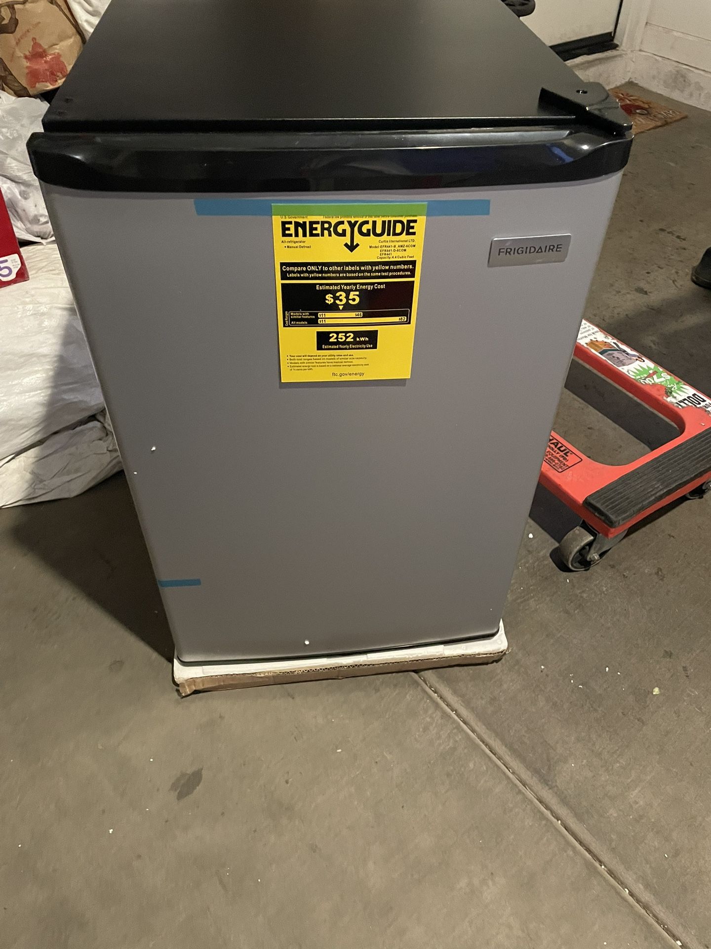 21 in. 4.4 cu. ft. Mini Refrigerator in Stainless Steel with Freezer 