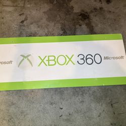 Vintage Retro Microsoft Xbox 360 Store Front Foam Display Sign