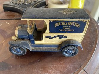 Vintage Heilig & Meyers Truck Coin Bank