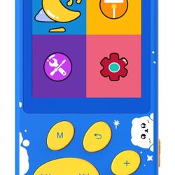 MP3 Player for Kids,32GB Kids MP3 Player with Bluetooth,Speaker,Flashlight,Games,Voice Recorder and Headphone,Kids Music Player with Cartoon Bear Paw 