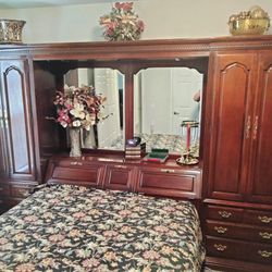 Large Headboard And Bed Set