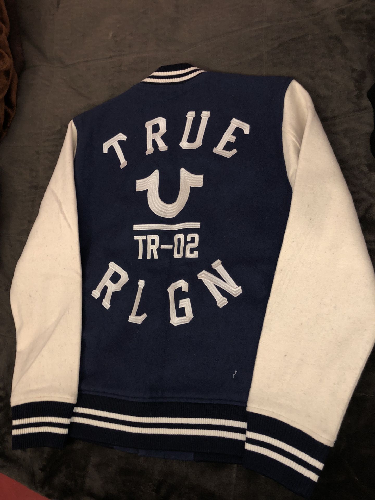 True Religion Collegiate Varsity Jacket L