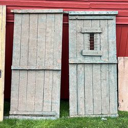 Matching Size 79 1/2 X 35 Antique Sliding Barn Doors