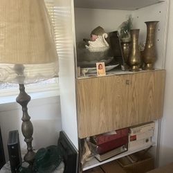 Wall Unit With Shelves And Cabinet