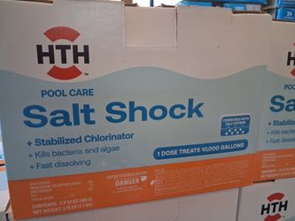 Salt shock for pool