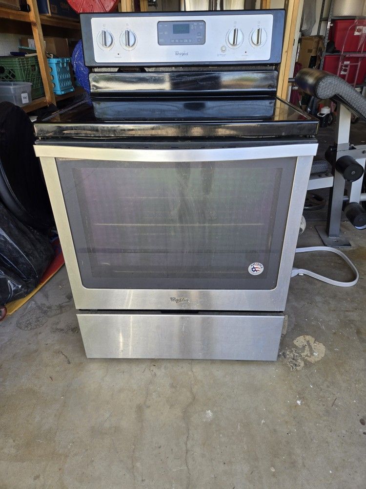 Whirlpool 5 Burner Glass Stove Top Oven